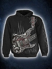 Air Guitar Kapuzensweat schwarz SPIRAL