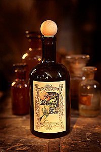 Alchemisten Flasche Witches Brew mit Eule