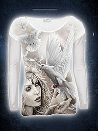 Angel Doves Bootskragen Longsleeve SPIRAL