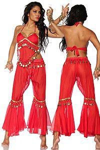 Bauchtanzkost�m rot