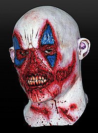 Blutr�nstiger Clown Latex Maske