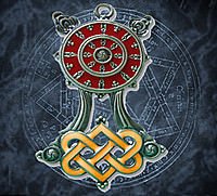 Buddhistisches Rad Briar Dharma Charms