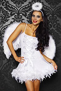 Christkind-/Engelskost�m wei�