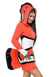 Clownfisch Kost�m neonorange