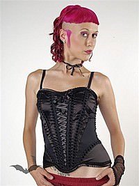 Corsage mit Satinr�schen