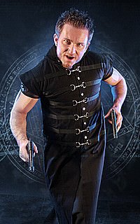 D-Ring Long Veste Weste, Denim