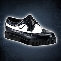 Demonia CREEPER-608 Schwarz-Weiss