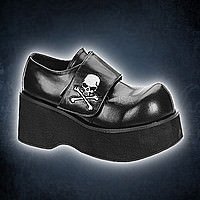 Demonia DANK-108 Schwarz Kunstleder