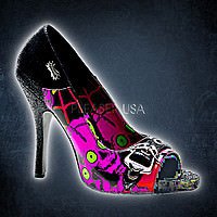 Demonia ZOMBIE-08 Black Turtle Leatherette