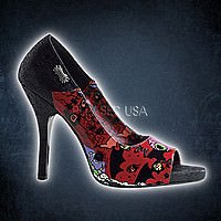 Demonia ZOMBIE-10 Black Turtle Leatherette