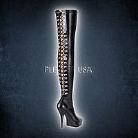 Devious INDULGE-3063 Schwarz Kunstleder