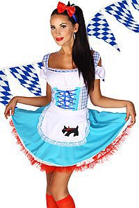 Dirndl blau/wei�