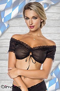 Dirndl-Bluse schwarz