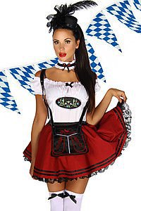 Dirndl rot/wei�
