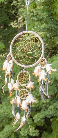 Dreamcatcher mit Federn