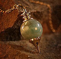 Edelstein Pendel Aventurin gr�n