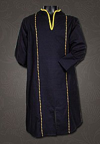 Elven Tunika Baumwolle, schwarz