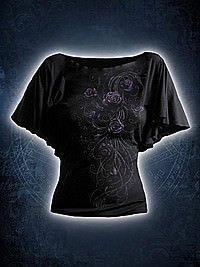 Entwined Girlie Latin Shirt schwarz SPIRAL
