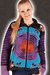 Ethnic Kapuzenjacke Baumwolle Target