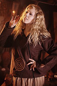 Ethnic Spiral Jacket Jacke, Baumwolle