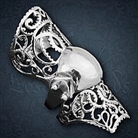 Finger Armour Medieval Silber