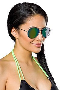 Fliegerbrille mit farbigen Gl�sern