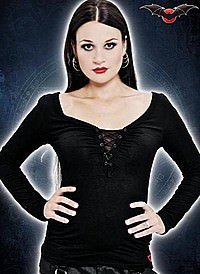 Geschn�rtes Gothic-Shirt 