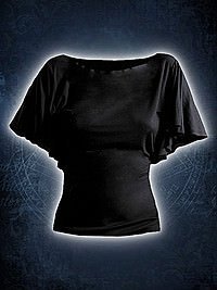 Girlie Latin Shirt schwarz unbedruckt SPIRAL