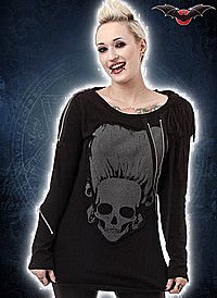 Gothic Longsleeve Dracula Motiv