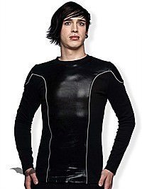 Gothic Longsleeve mit Lack Einsatz