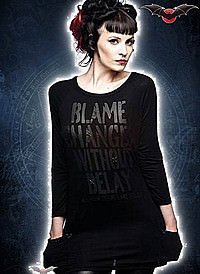 Gothic Shirt mit Aufdruck