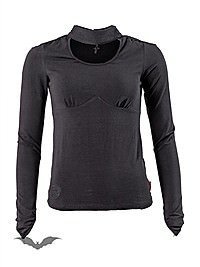 Gothic Shirt  mit spitzen �rmeln, Fingerschlaufen