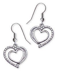 Herzen Herzen-Ohrringe