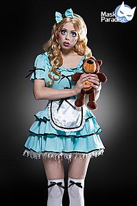 Horror Doll Komplettset blau/wei�/schwarz