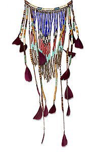 Indianerkette t�rkis/braun