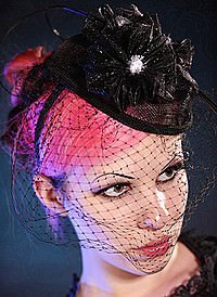 Jive Hat Sinamy Hut mit Schleier