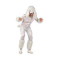 Karnevalskost�m wei�er Pudel mit M�tze und Stulpen