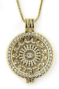 Kette mit Medaillon gold