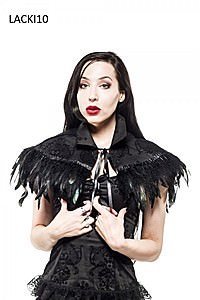 Kiara Whitby Feather Schulter Feder-�berwurf