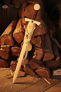 J.G Schrödel Degen aus Holz 50cm Holz-Schwert 