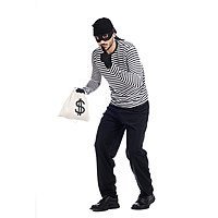 Kost�m Bankr�uber inklusive Geldtasche