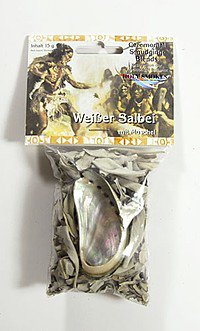 Kr�uterset Wei�er Salbei mit Muschel zum R�uchern