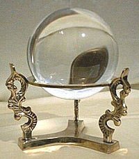 Kristallkugelhalter Messing