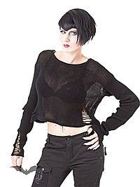 Kurzer Strickpullover 