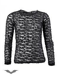 Langarmshirt in Loch-Optik 