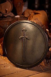 Larpschild Sword Polsterwaffe, 52 cm