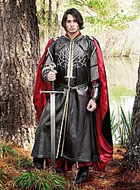 Leder Wappenrock mit Baum-Motiv