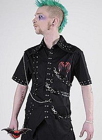 Long Eyelet Shirt, Baumwolle