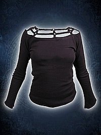 Longsleeve im Bondagelook unbedruckt SPIRAL
