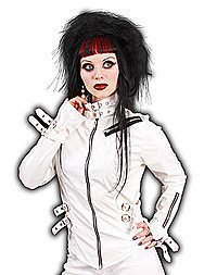 Lovesect White Buckle Blouse Weisser Lack